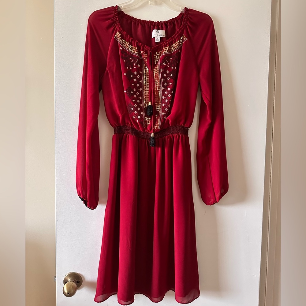 ALTUZARRA NEW RED WINE DRESS SIZE 4